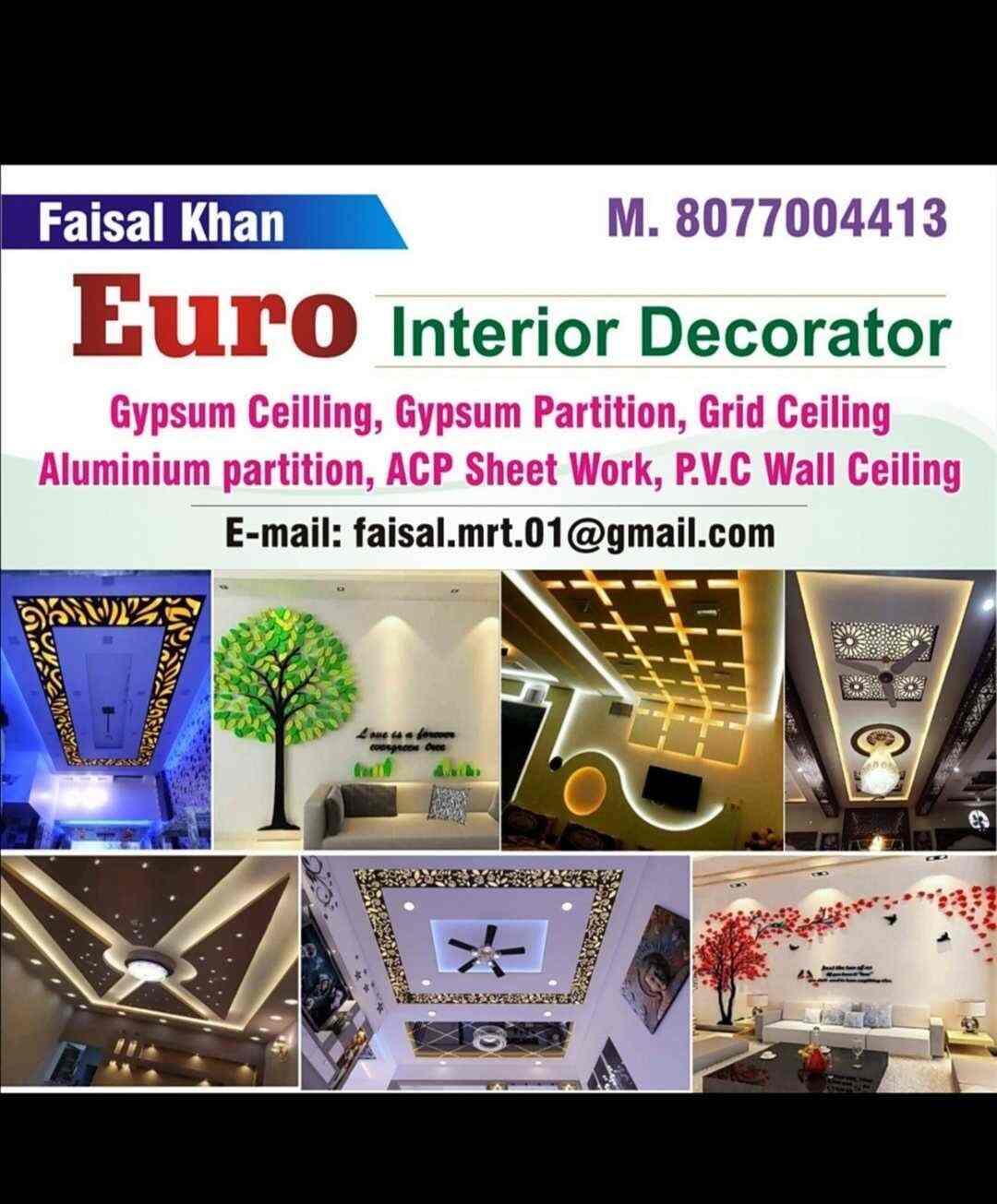 Euro Interior Decorators in Modipuram,Meerut Best Laminated PVC Wall