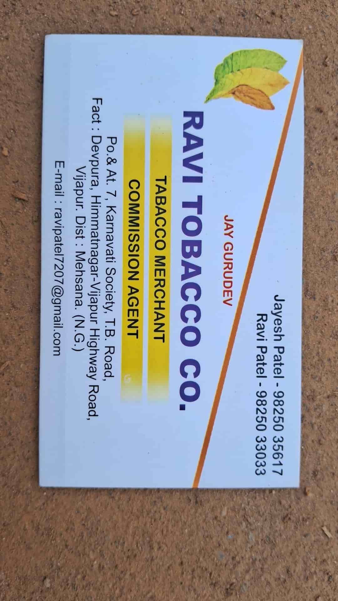 ravi tobacco Ravi Traders in Solankivas,Mehsana - Best Tobacco Retailers near me in  Mehsana