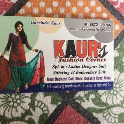 Kaur Fashion Corner in Moga KTY Moga Best Women Boutiques near me in Moga Justdial