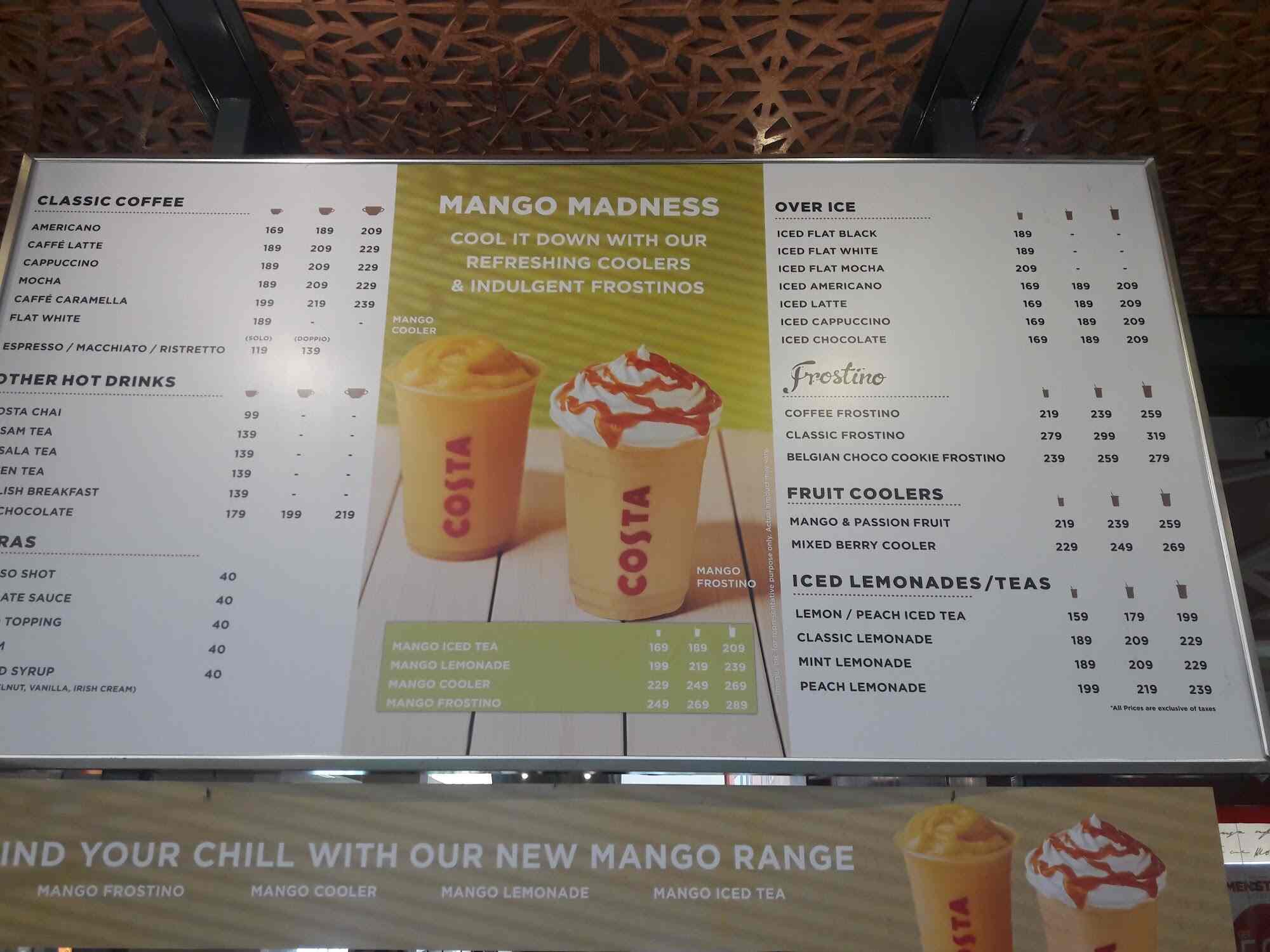 Costa cooler hot sale prices