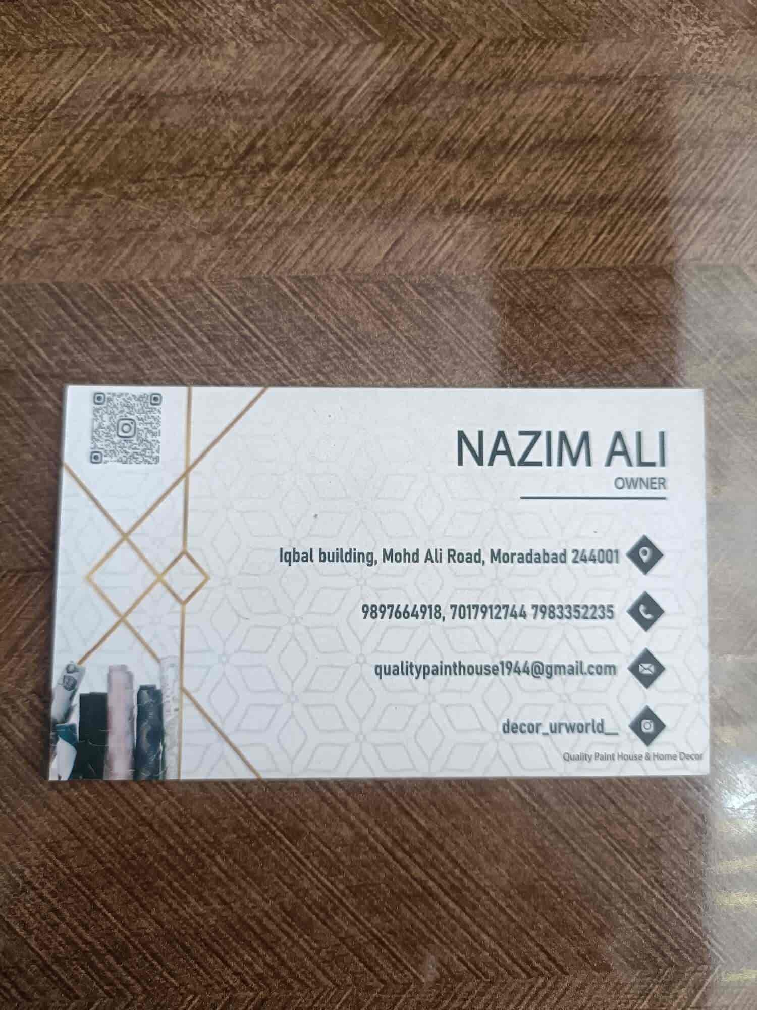 Quality Paint House and Home Decor in Mohammad Ali Road,Moradabad