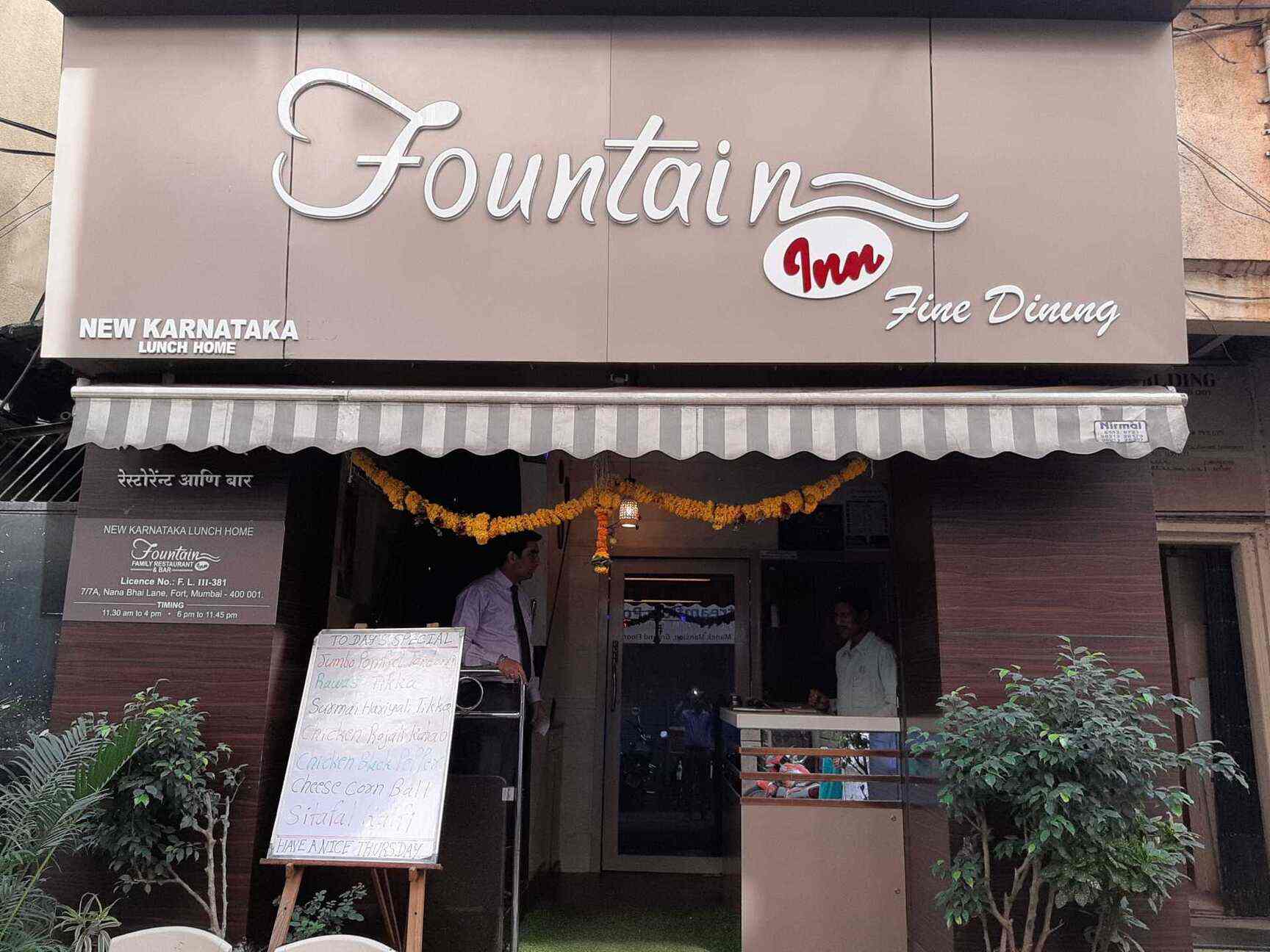 Fountain Inn in Fort,Mumbai Order Food Online Best North Indian