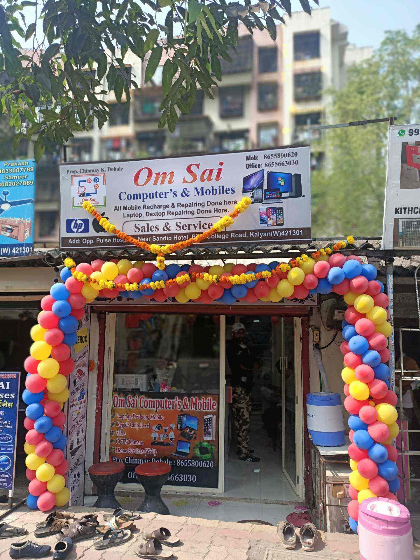 Om Sai Computers And Mobile Services, Kalyan West Computer Repair