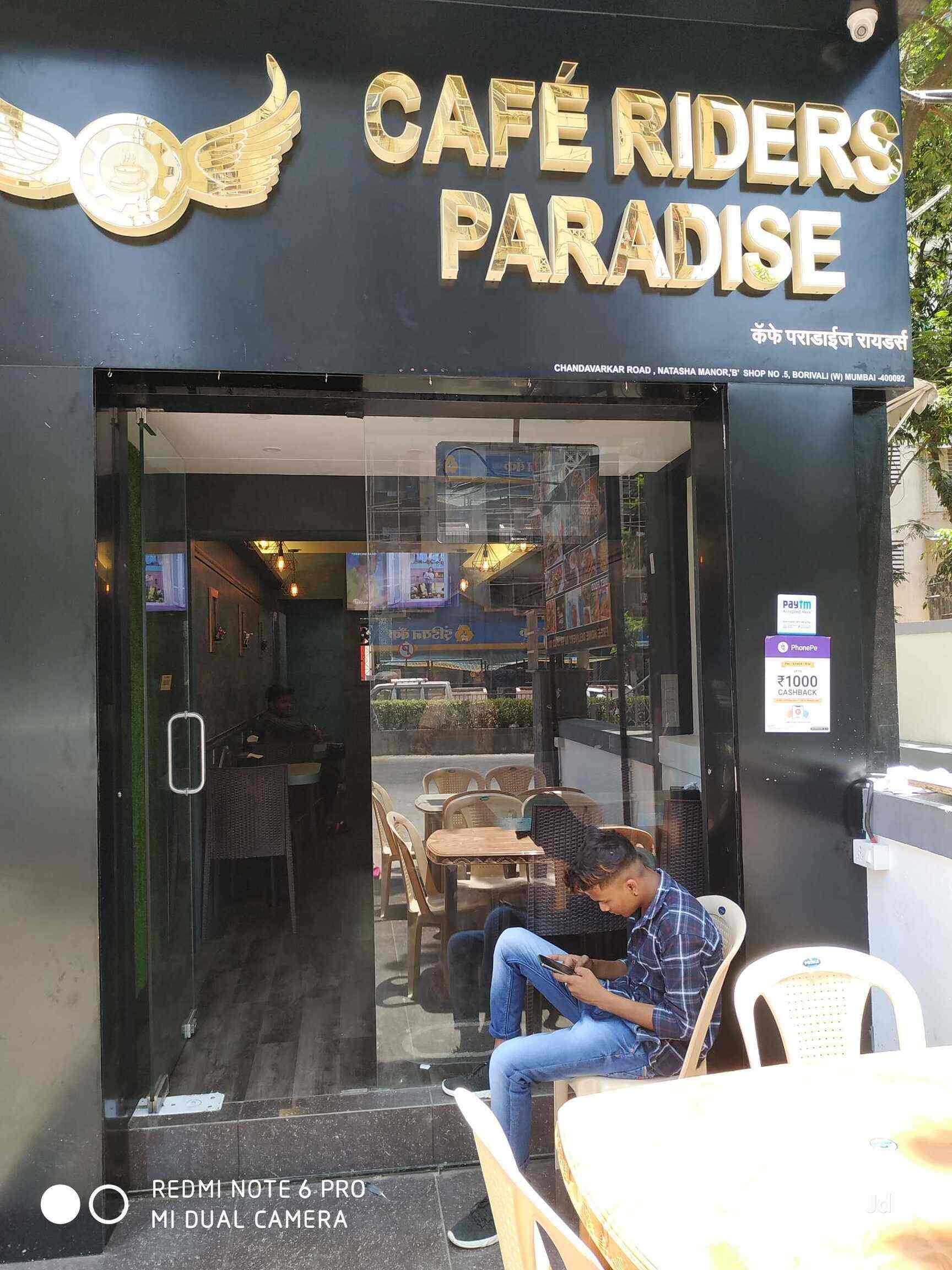 Cafe Riders Paradise in Borivali West,Mumbai Best Coffee Shops in