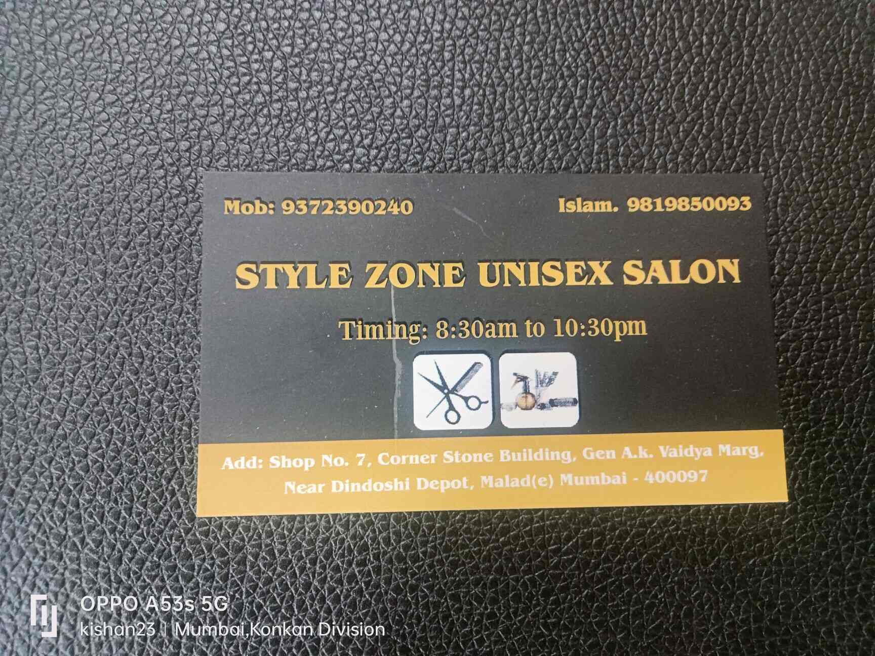 Style Zone Unisex Salon in Goregaon East,Mumbai Best Salons in Mumbai