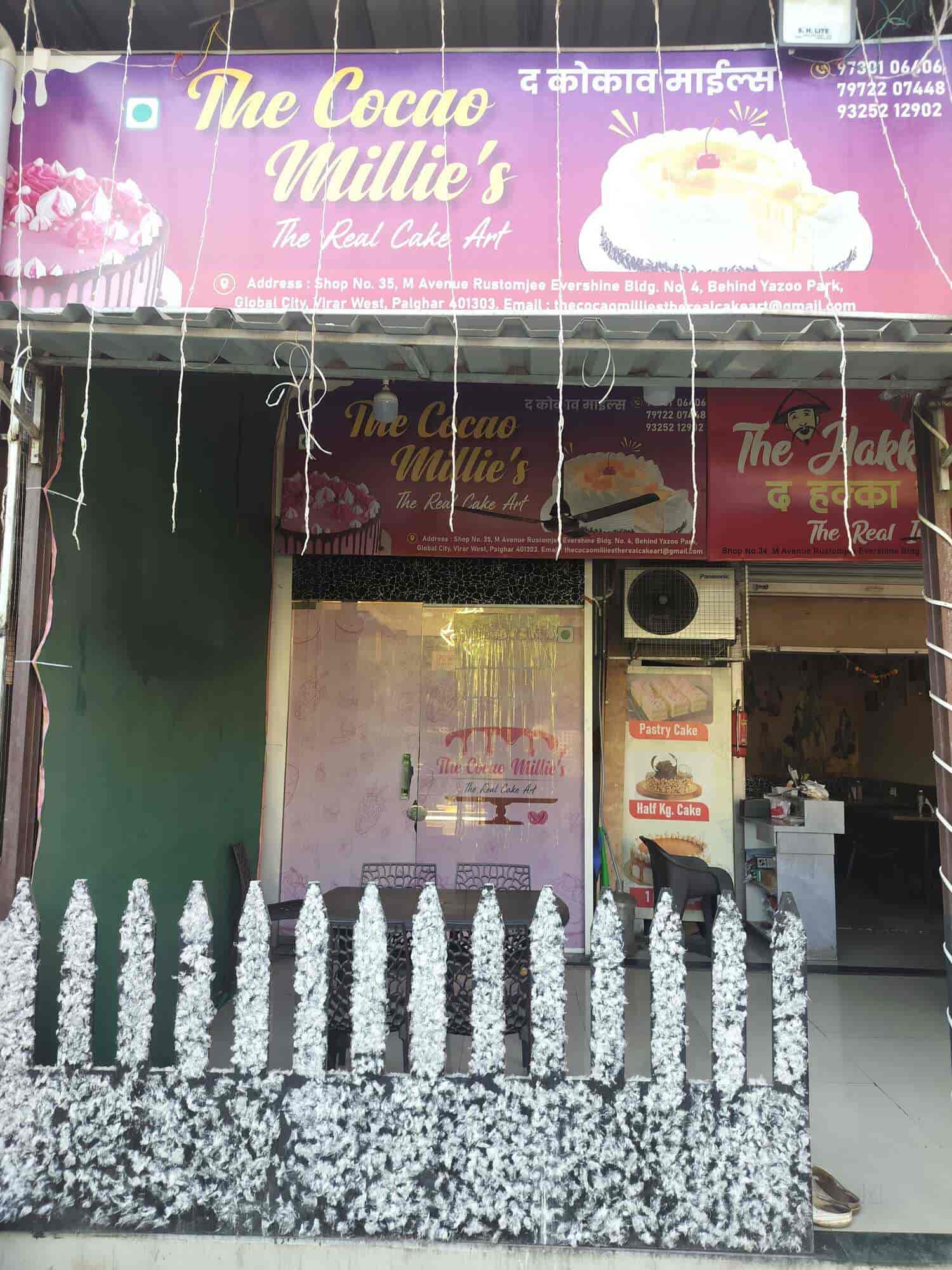 The Cocao Millies in Global Cityvirar West,Mumbai Best Cake Shops in
