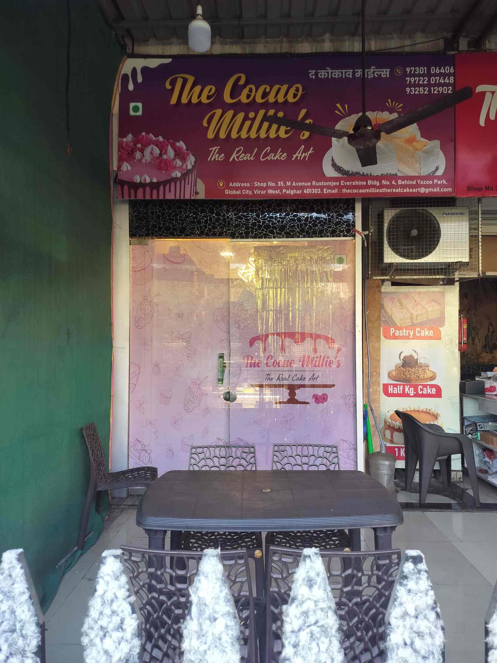 The Cocao Millies in Global Cityvirar West,Mumbai Best Cake Shops in