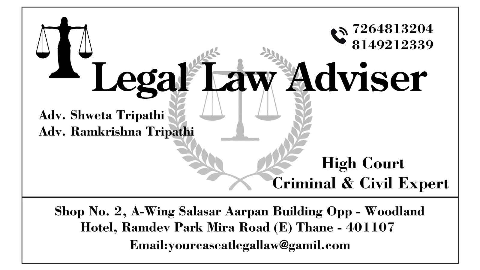 Legal Law Adviser in Mira Road,Mumbai - Best Lawyers in Mumbai - Justdial