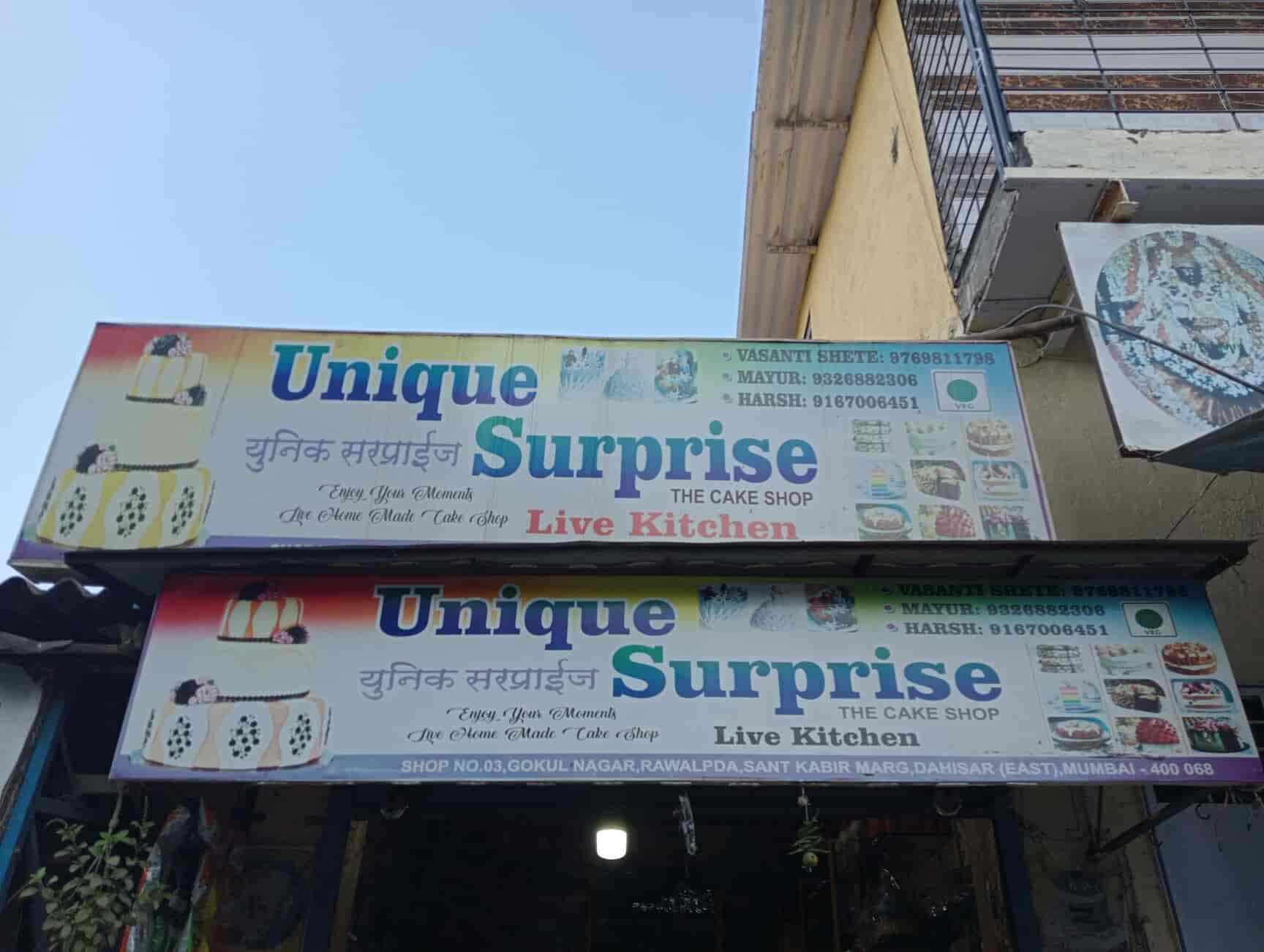 Unique Surprise The Cake Shop in Dahisar East,Mumbai Best Cake Shops
