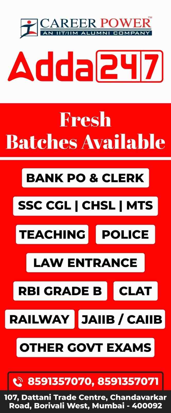 Adda 247 Mumbai Centre (Borivali) in Borivali West,Mumbai Best Tutorials For LIC Aao Exam in