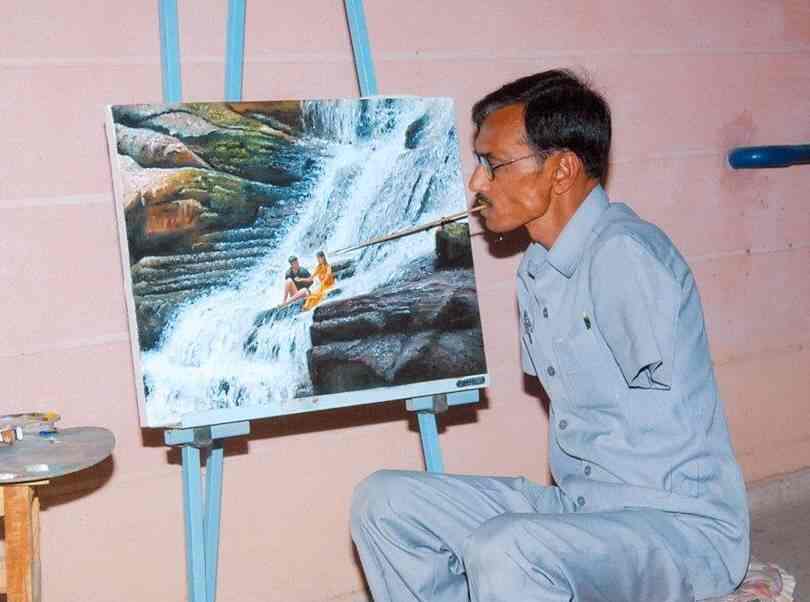 Indian Mouth And Foot Painting Artists in Andheri East,Mumbai Best