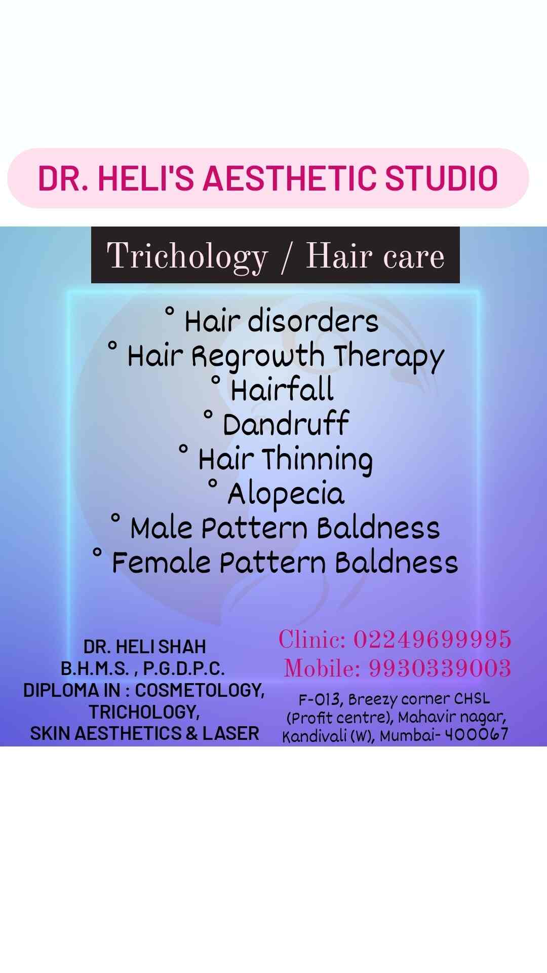 Dr.Heli's Aesthetic Clinic in Kandivali West,Mumbai Best Skin Care