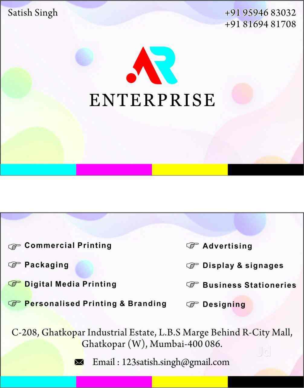 A.R.Enterprises, Ghatkopar West Printing Press in Mumbai Justdial