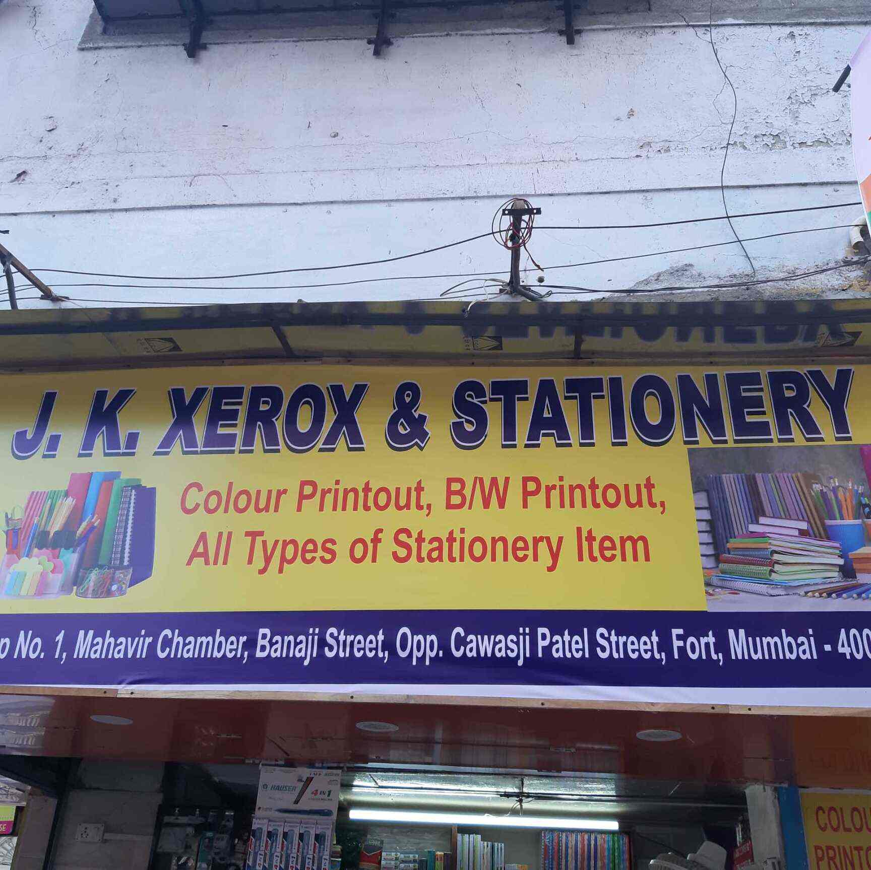 JK Stationery & Xerox in Fort,Mumbai Best Stationery Shops in Mumbai