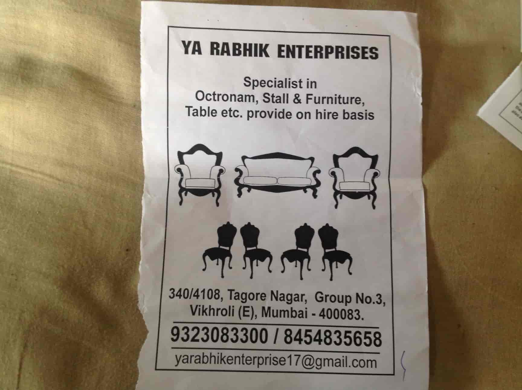 List of Top Furnitures On Rent in Tagore NagarVikhroli East Best