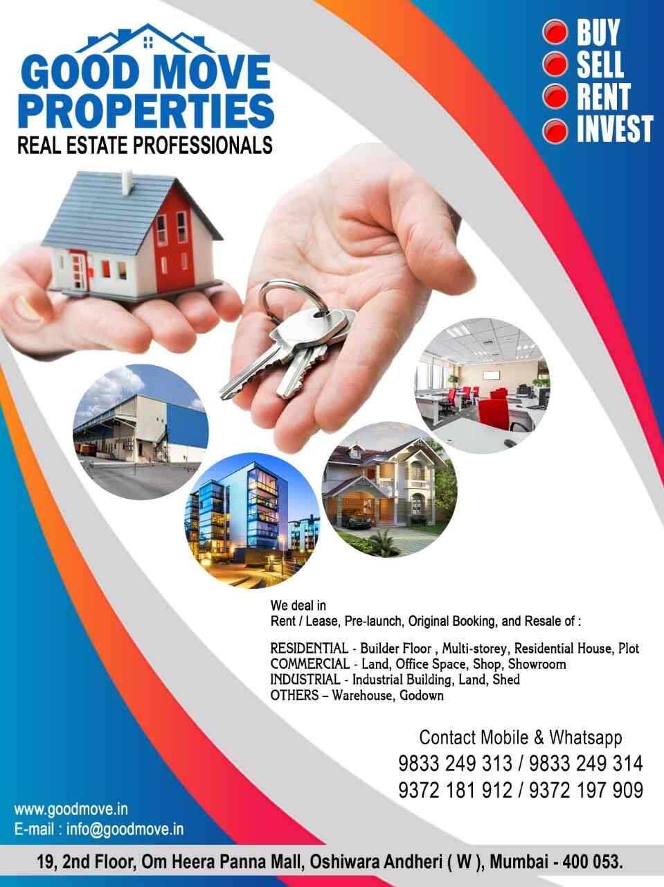 Good Move Properties in Andheri West,Mumbai Best Estate Agents in