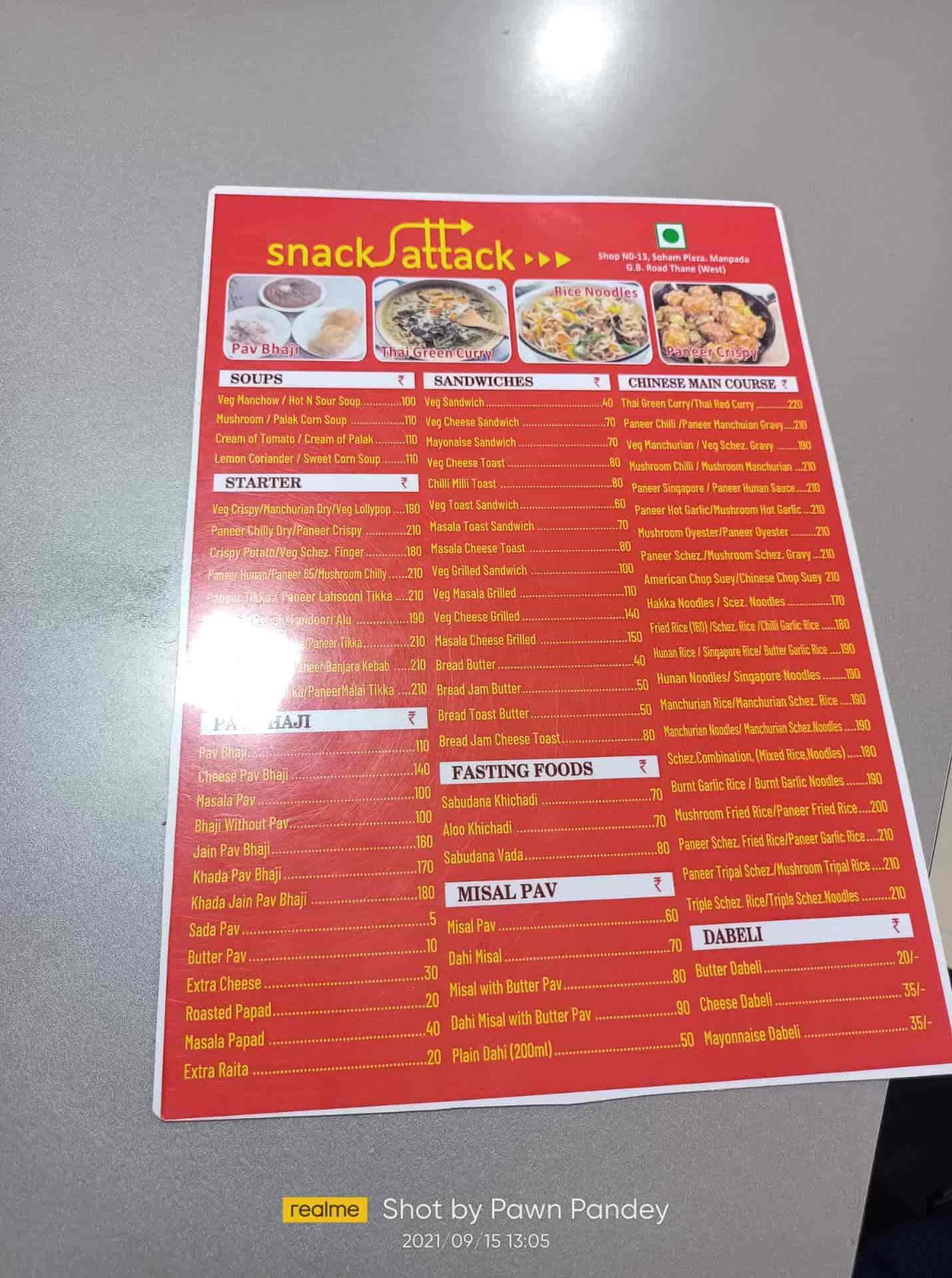 Snack Attack in Manpada thane West Thane Order Food Online Fast Food near me in Thane Justdial