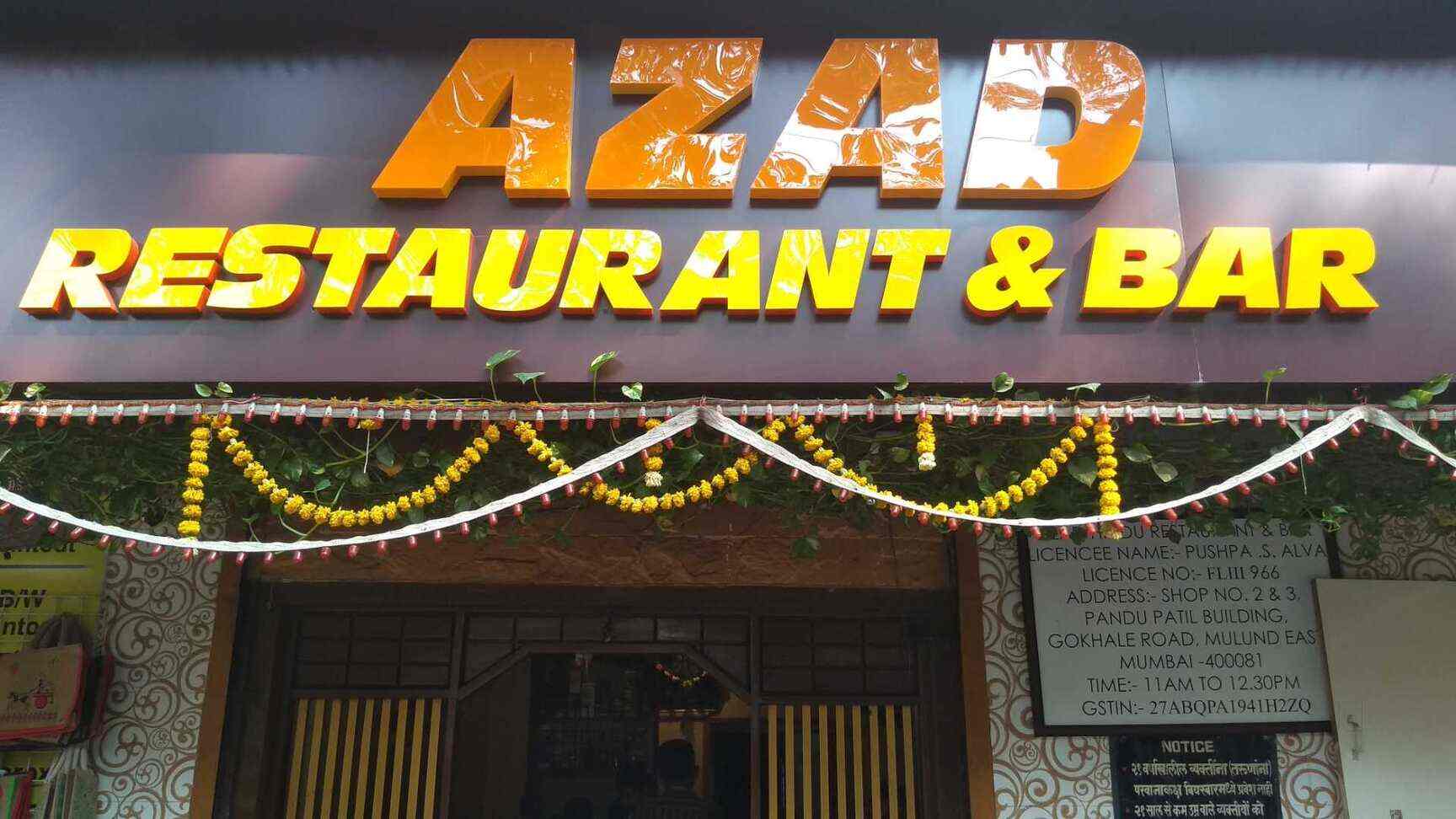 Azad Restaurant & Bar in Mulund East,Mumbai - Best North Indian ...