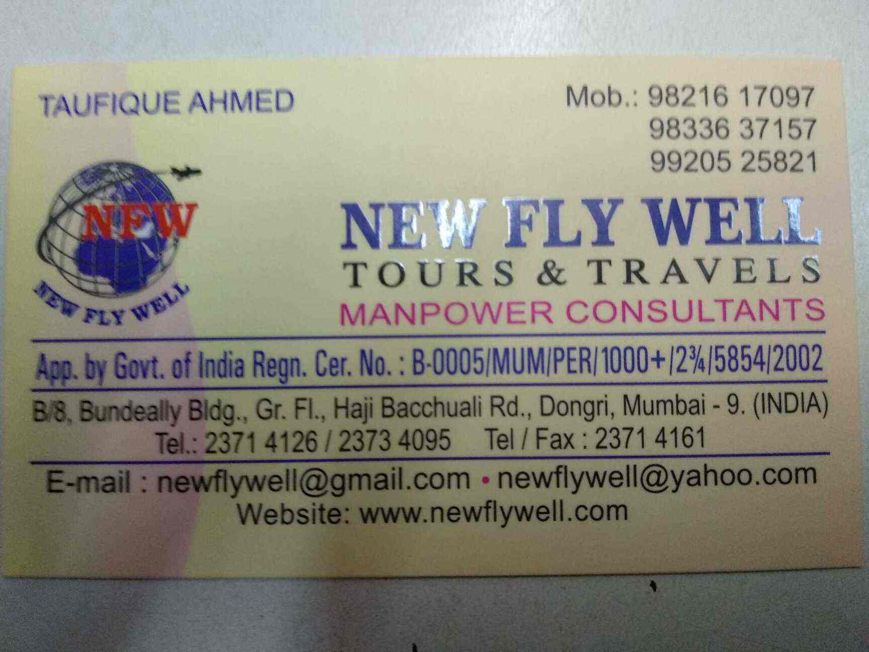 New Fly Well Tours Travels Dongri Travel Agents In