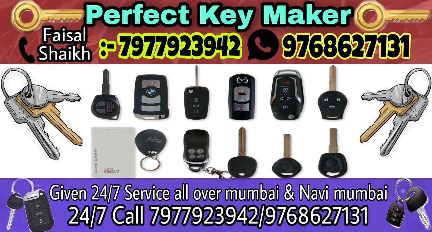 Top 24 Hours Duplicate Key Makers in Thane West Best 24 Hours Key