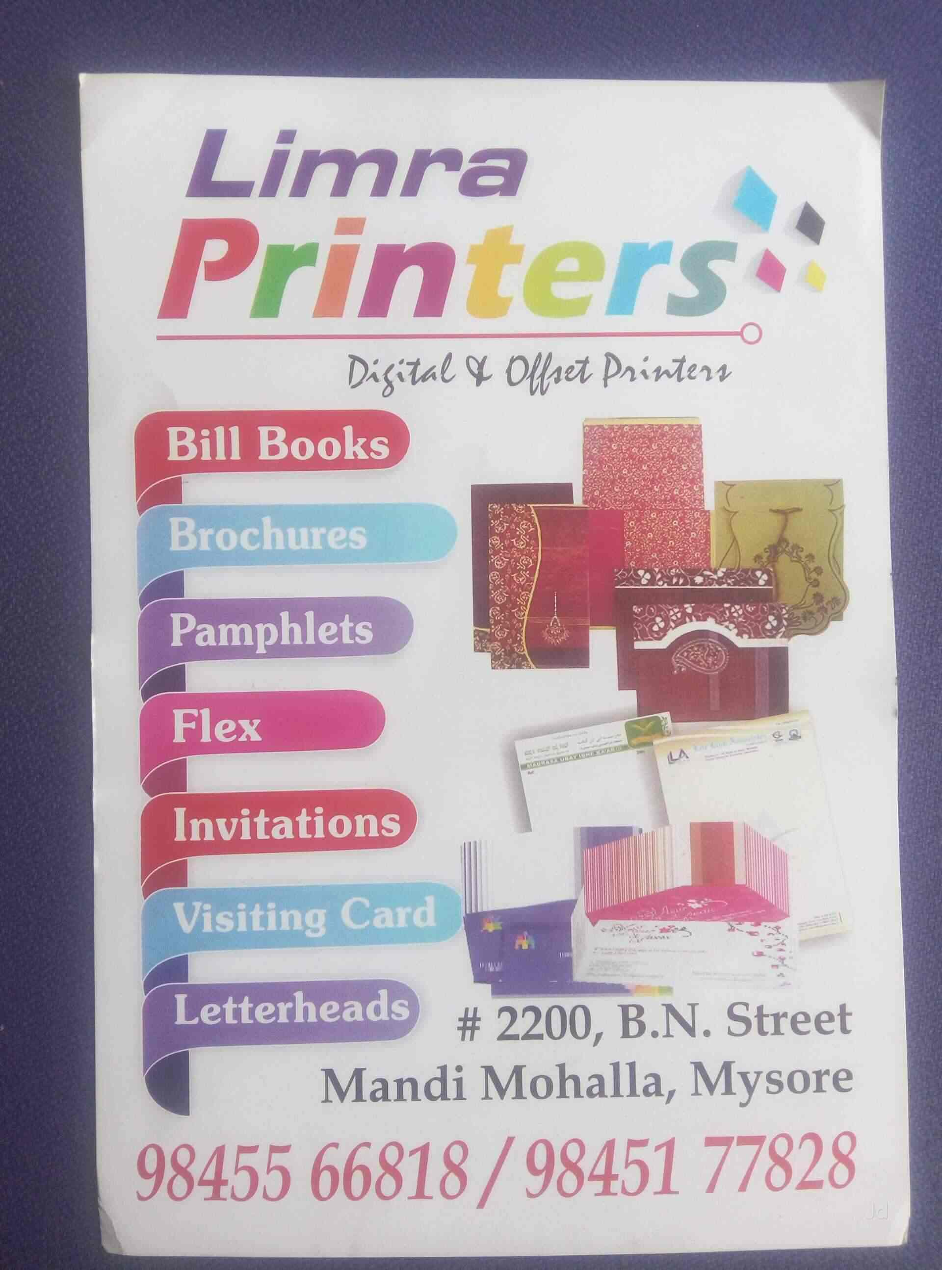 Limra Graphics Limra Printers in Mandi Mohalla,Mysore - Best Printing Press in Mysore ...
