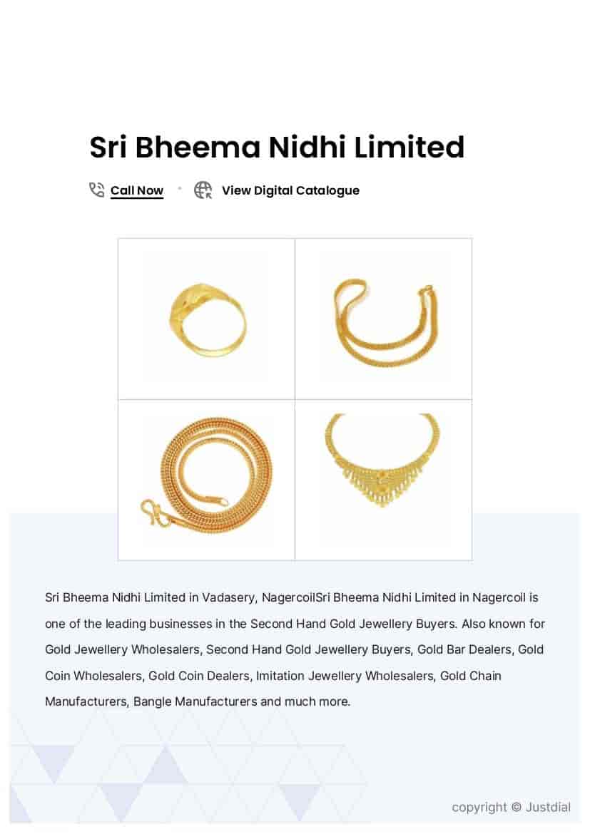 Nagercoil Malabar Gold Latest Collections Golden Gold Bar In