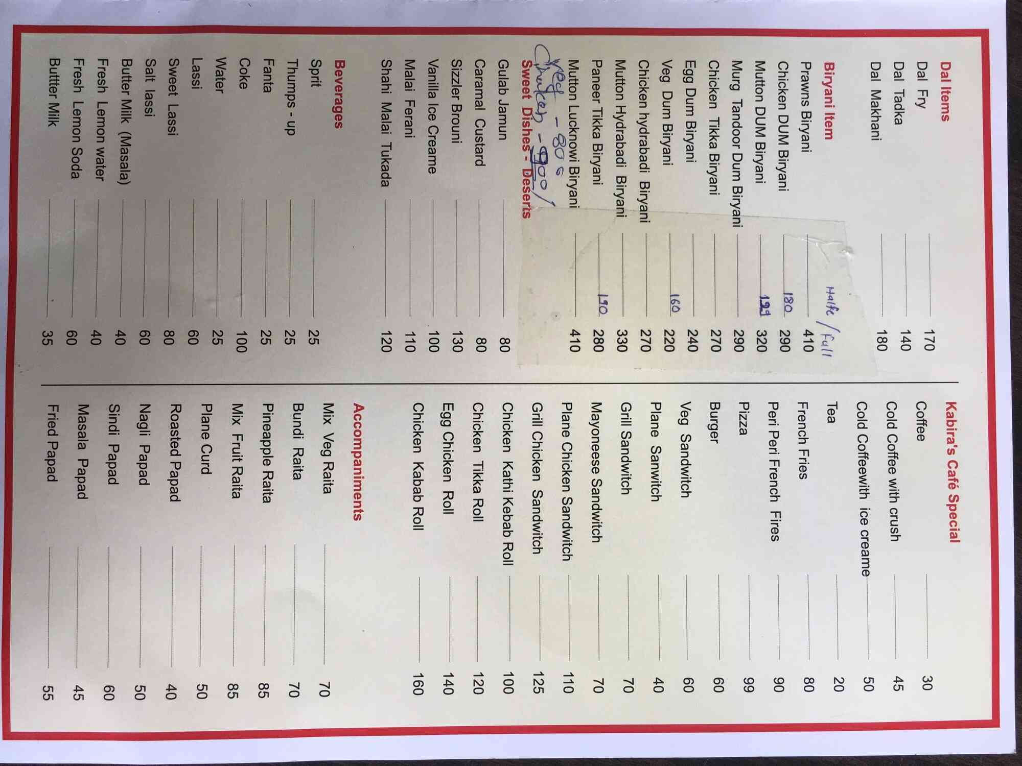 Kabira Restaurants in College Road,Nashik Order Food Online Best