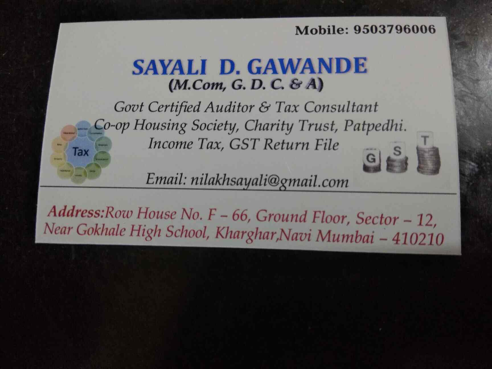 Sayali Gawande in Kharghar Sector 12,Mumbai Best Accounting Services