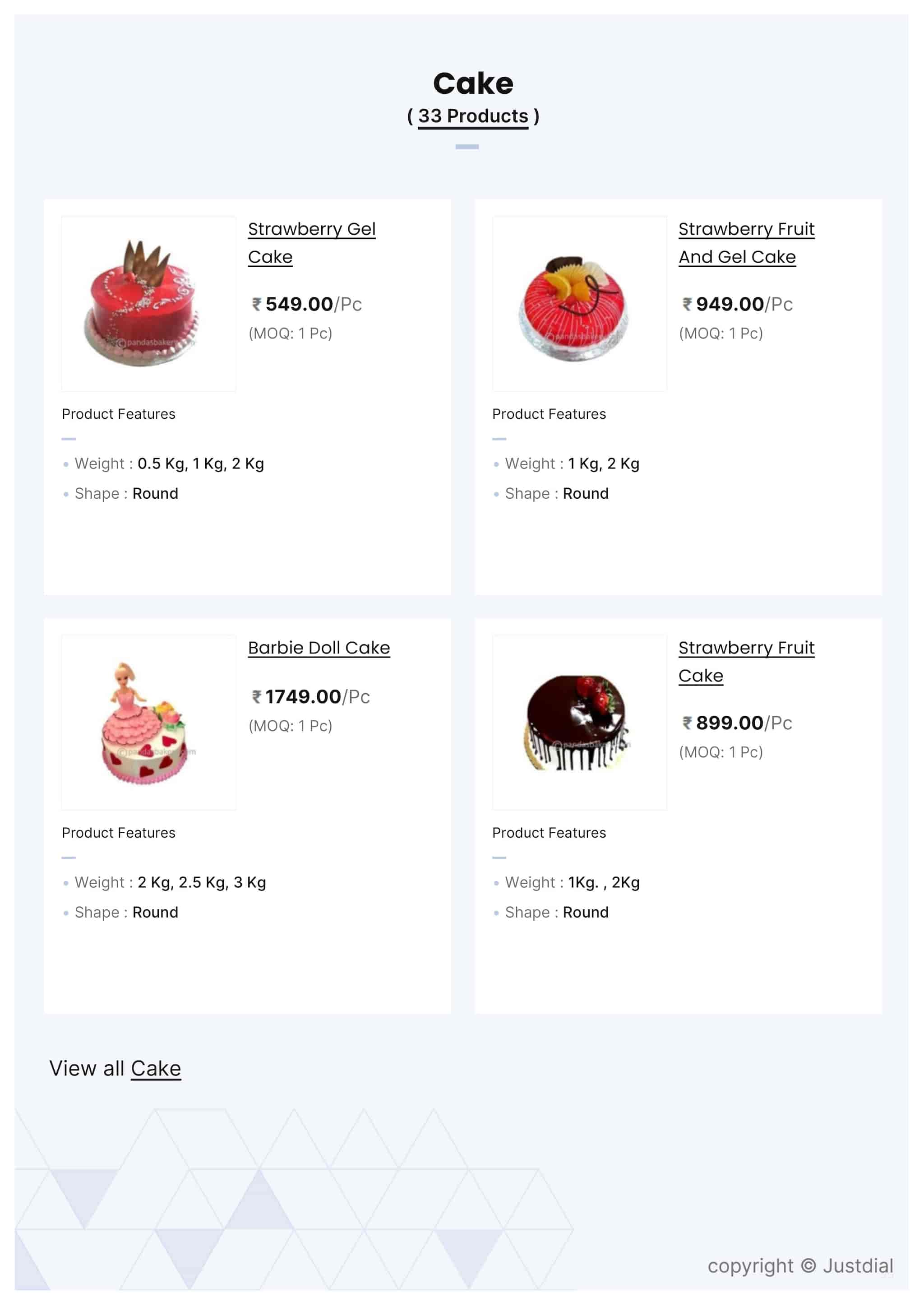 Smily cake in Navsari at ₹ 899 Pc by Jmd Bakers Justdial