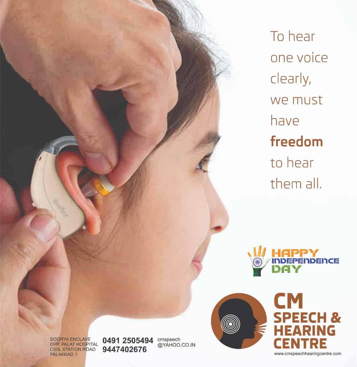 C M Speech and Hearing Centre in Opp Palat Hospital,Palakkad Best ENT