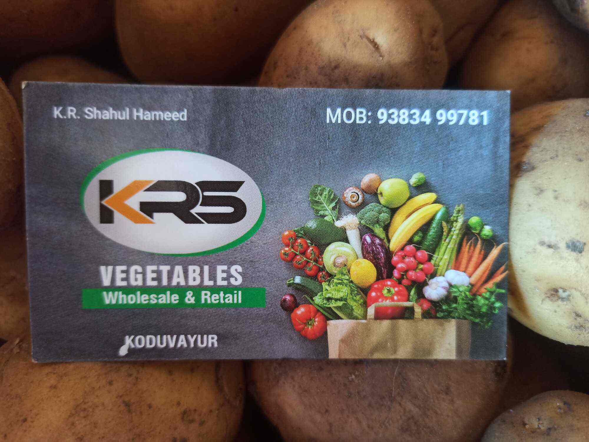 Catalogue KRS VEGETABLES in Koduvayur , Palakkad Justdial