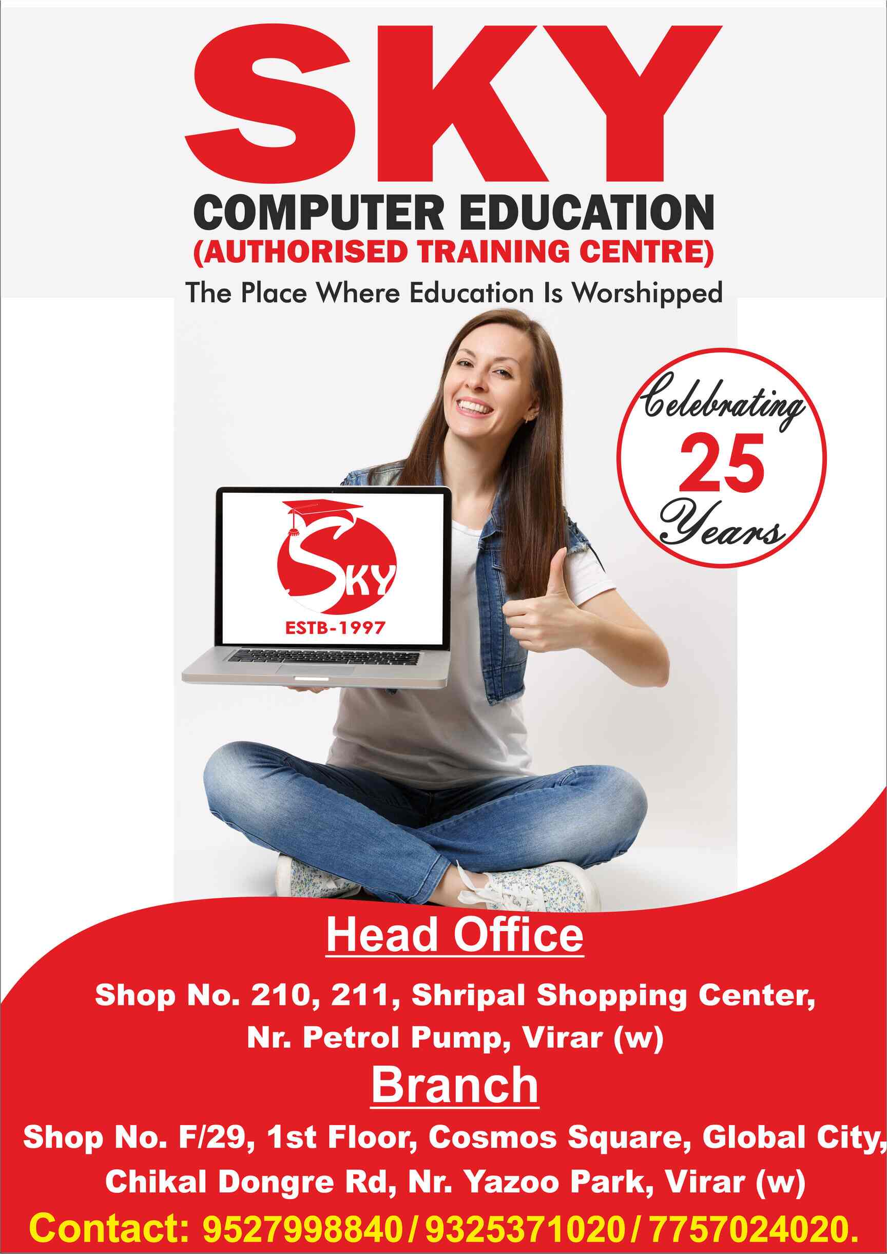 Sky Computer Education in Virar West,Mumbai Best Computer Training