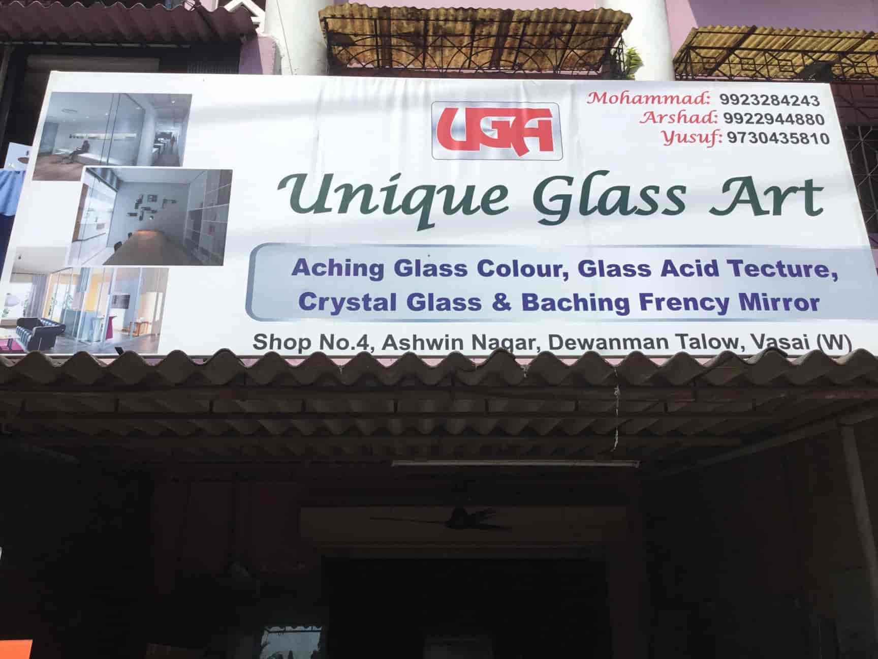 Uniqe Glass Art in Vasai West,Mumbai Best Glass Dealers in Mumbai