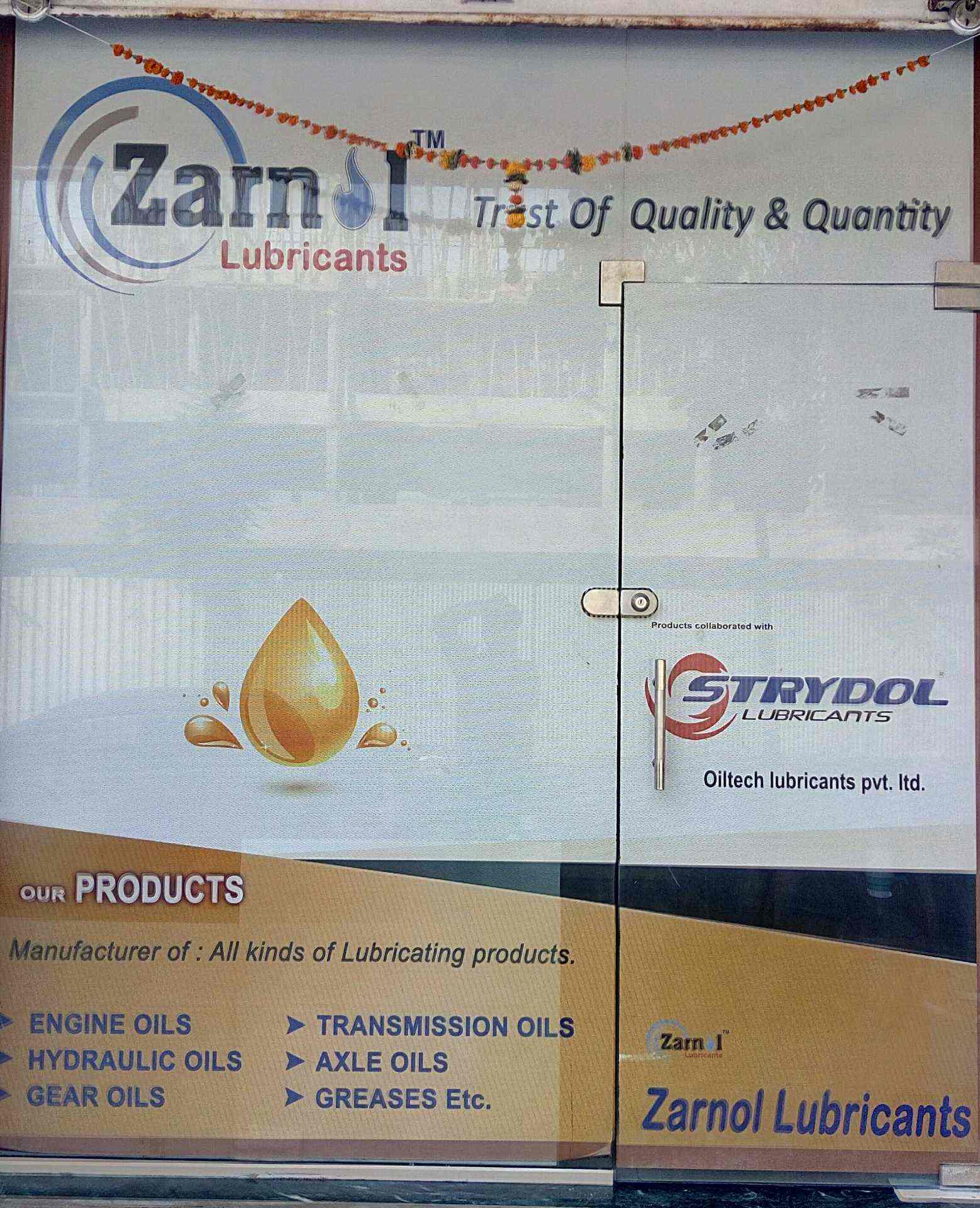 Zarnol Lubricants in Boisar,Mumbai Best Hydraulic Oil Dealers in