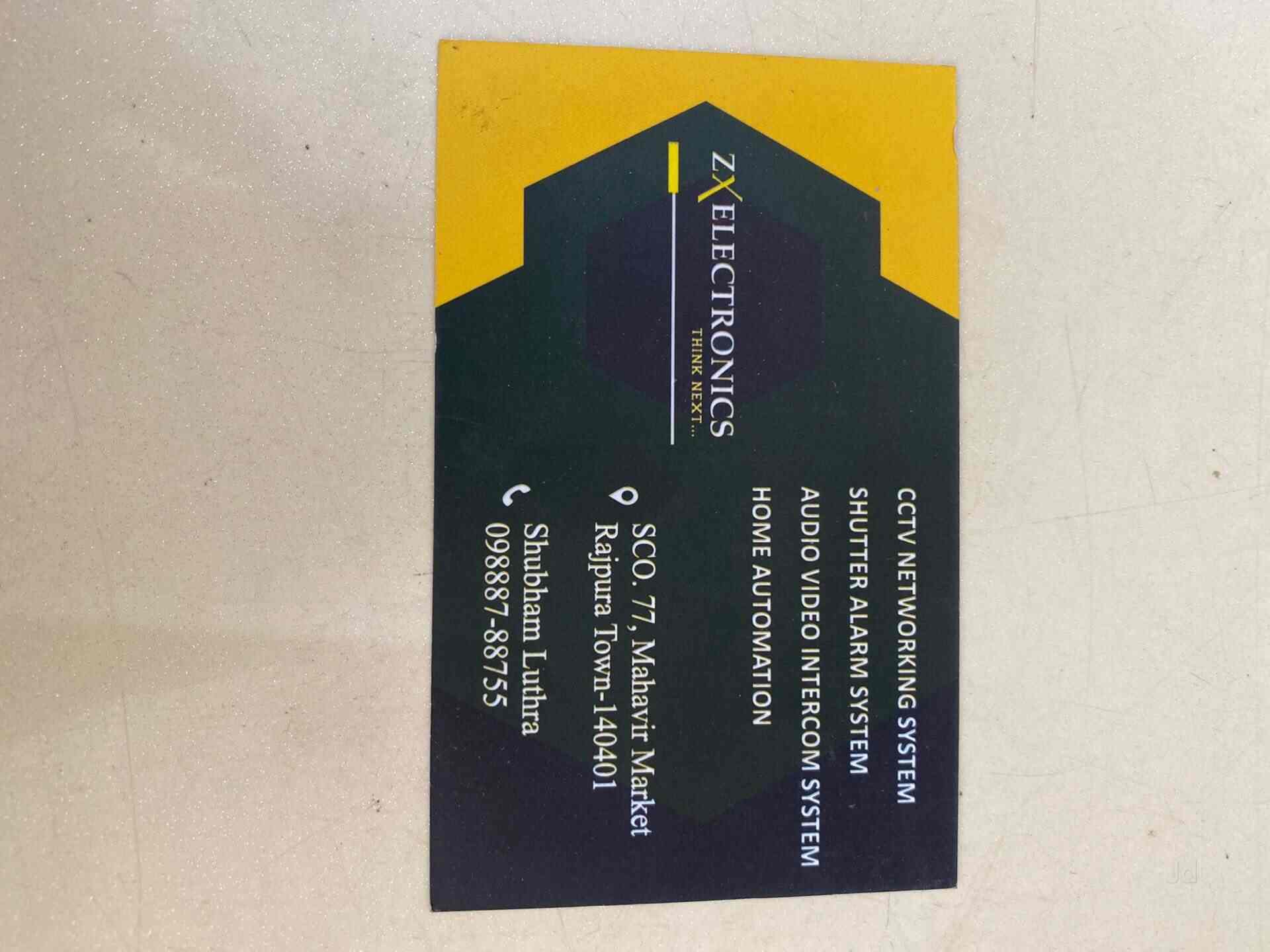 ttttoo ZX Electronics in Rajpura,Patiala - Best CCTV Dealers near me in