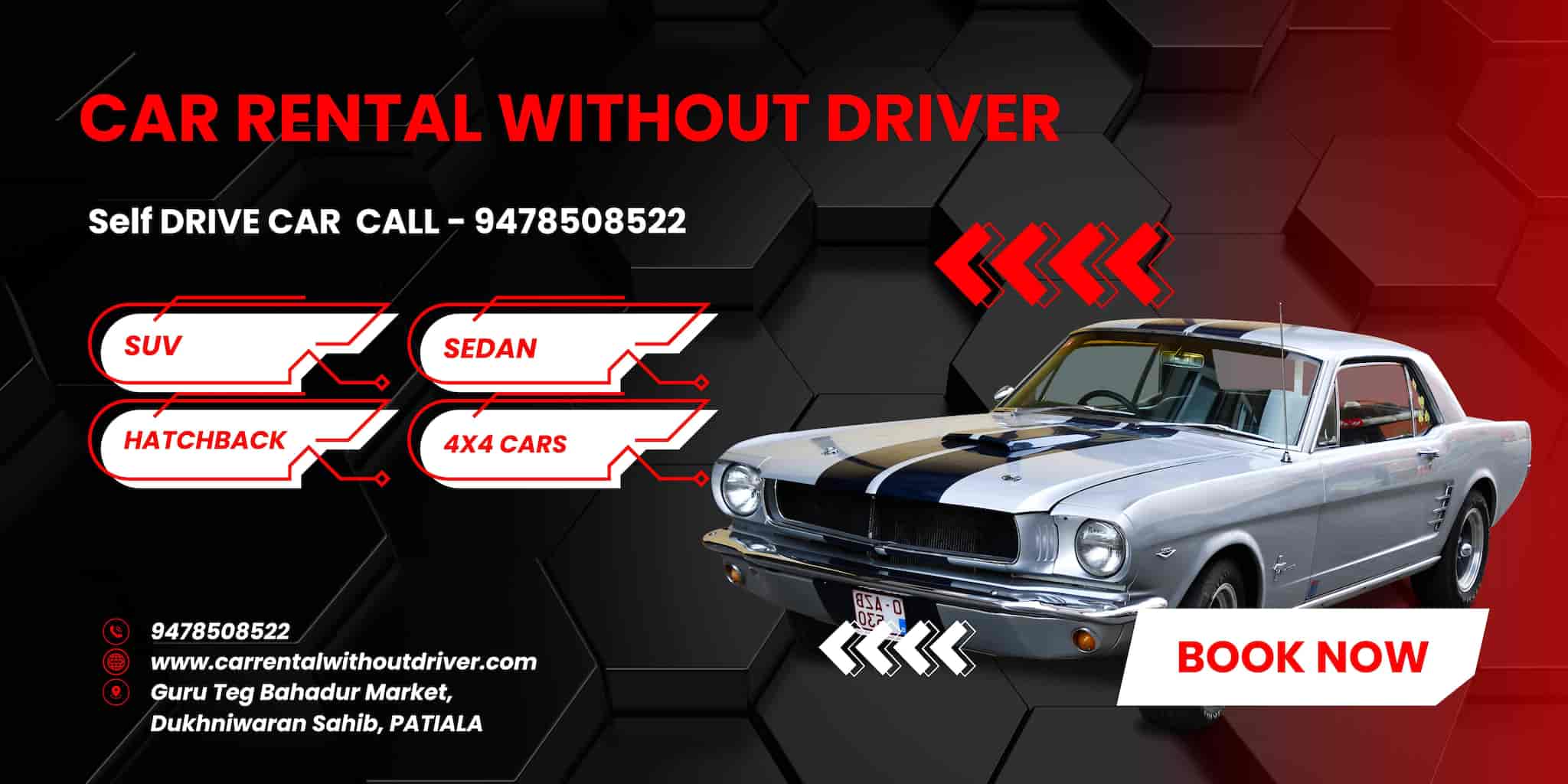 Car Rental Without Driver Self Drive in Upkar Nagar,Patiala Best Car