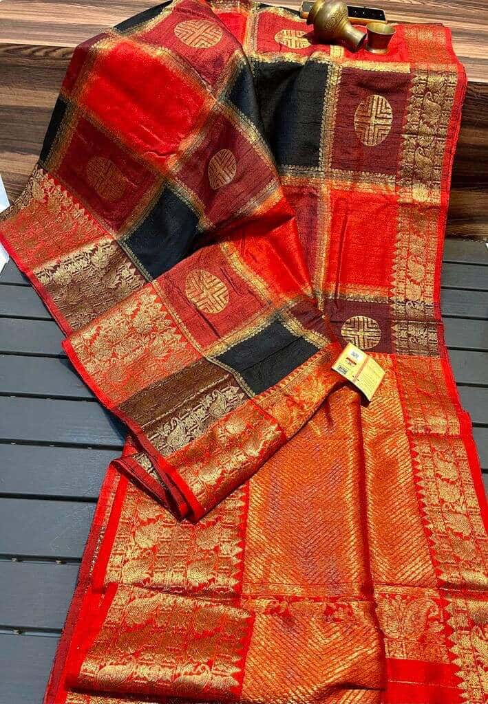 Ready To Wear Red Bandhani Print Saree With Hand Embroidered Blouse - –  SONAL & PANKAJ