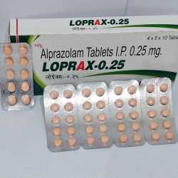 Alprazolam 0.25 mg avis