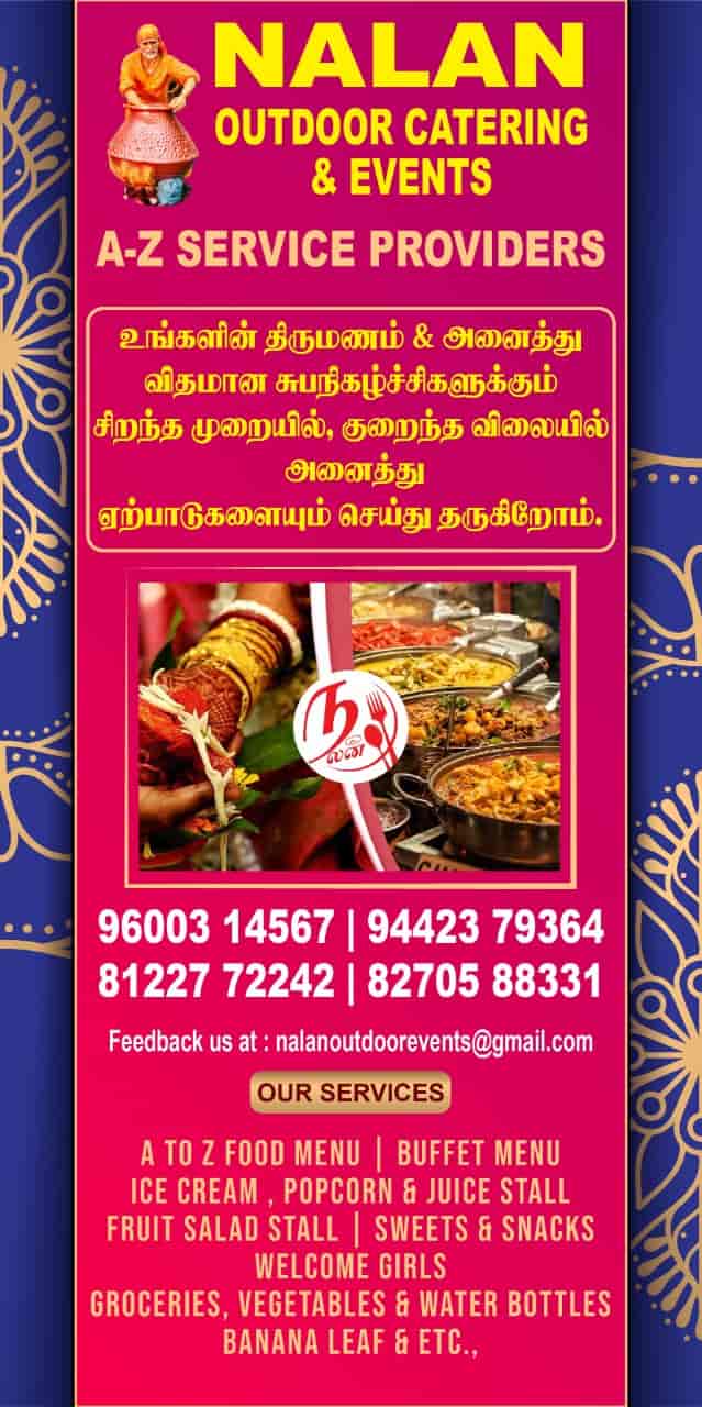 Top Caterers near Thavalakuppam,Pondicherry Best Catering Services