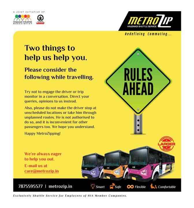 The Metrozip Hinjewadi Shuttle Service in Hinjewadi,Pune Best Bus On