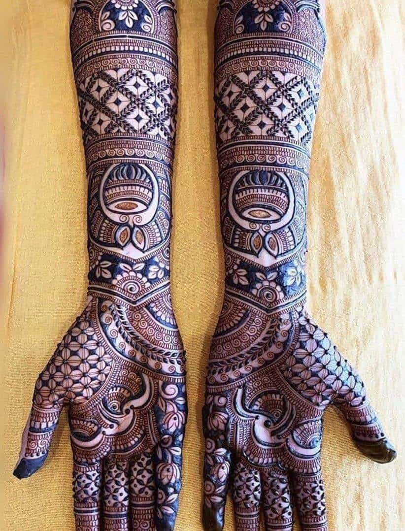 Easy Full Hand Mehndi Design/ Bharwa Mehndi design easy - YouTube