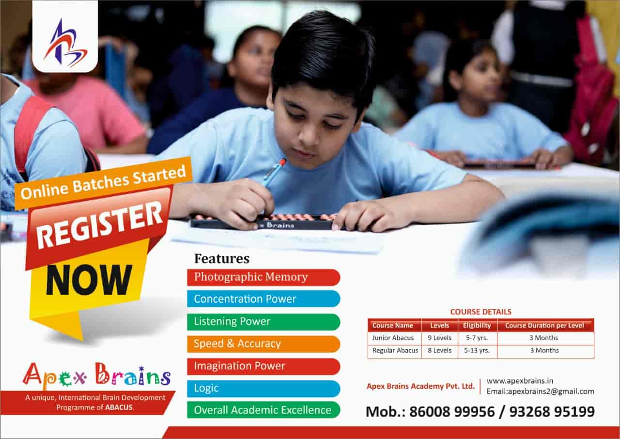 Apex Brains Abacus in Pimple Saudagar,Pune Best Abacus Classes in