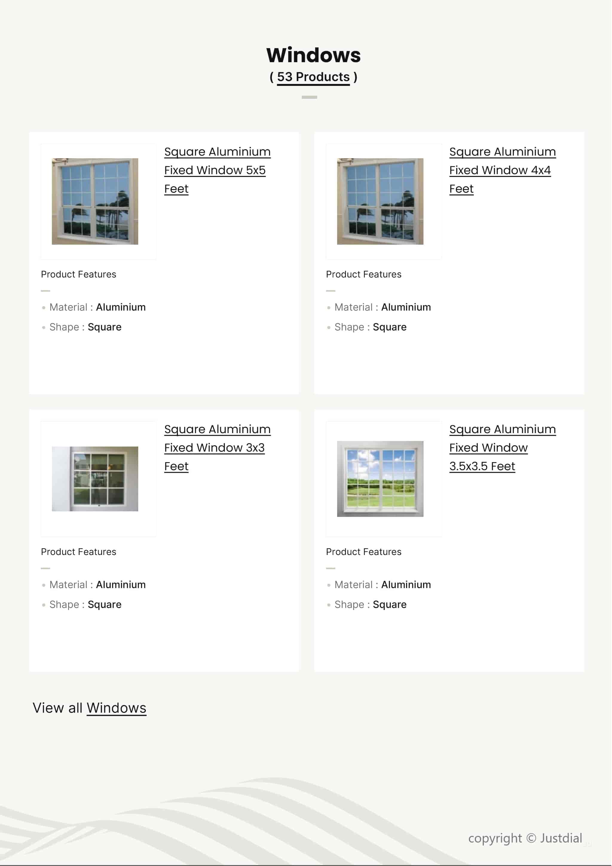 Rectangle Aluminium Sliding Window 2.5x5 Feet in Pune at best