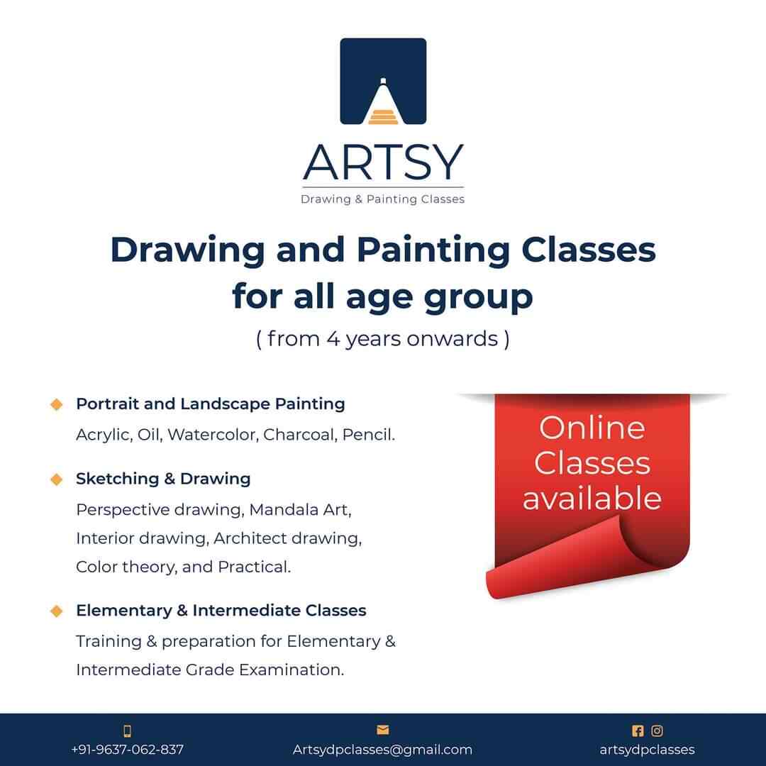 Artsy Drawing and Painting Classes in Bibvewadi,Pune Best Music