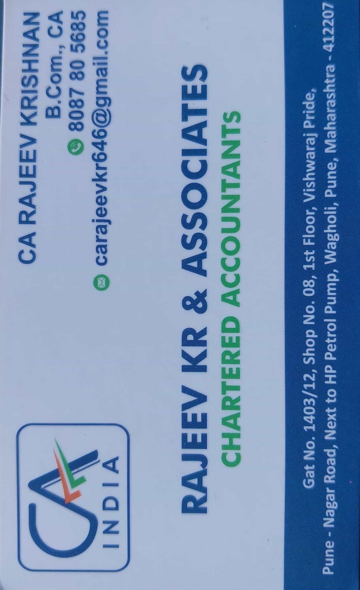 Rajeev Kr & Associates Chartered Accountants