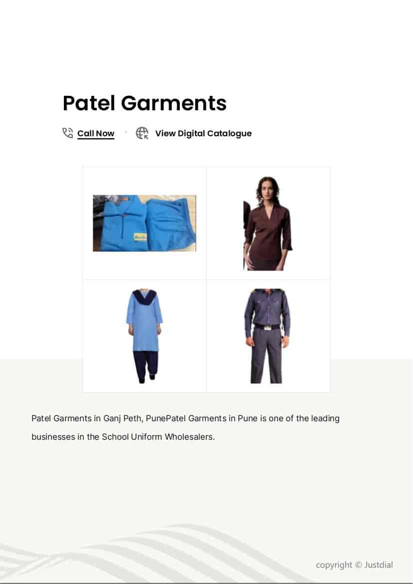 Corporate Uniform for Men in Pune at ₹ 600 Pc by Patel Garments