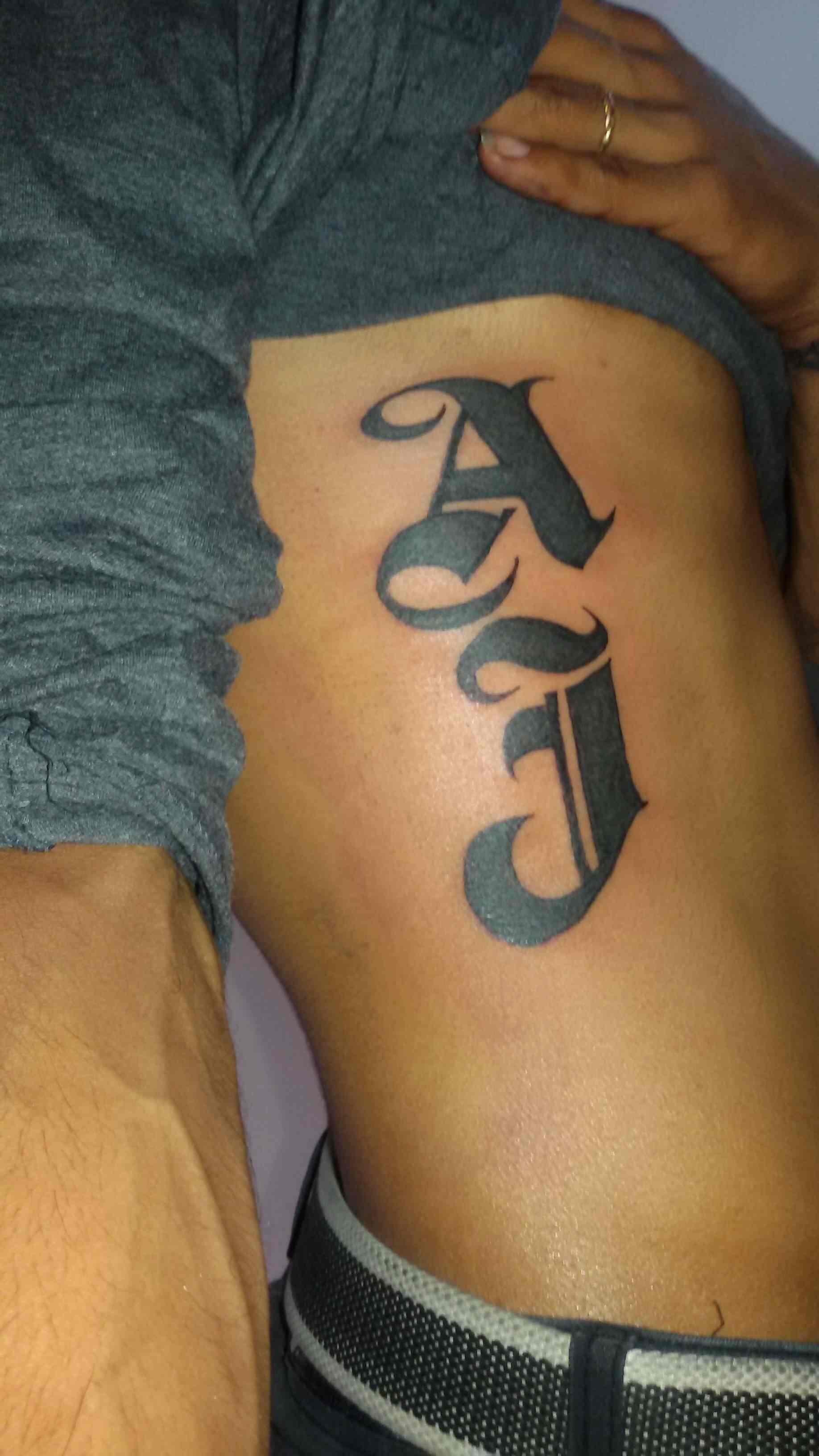 Ajay Name Style Tattoo / Getting a name tattoo may sound so easy, but