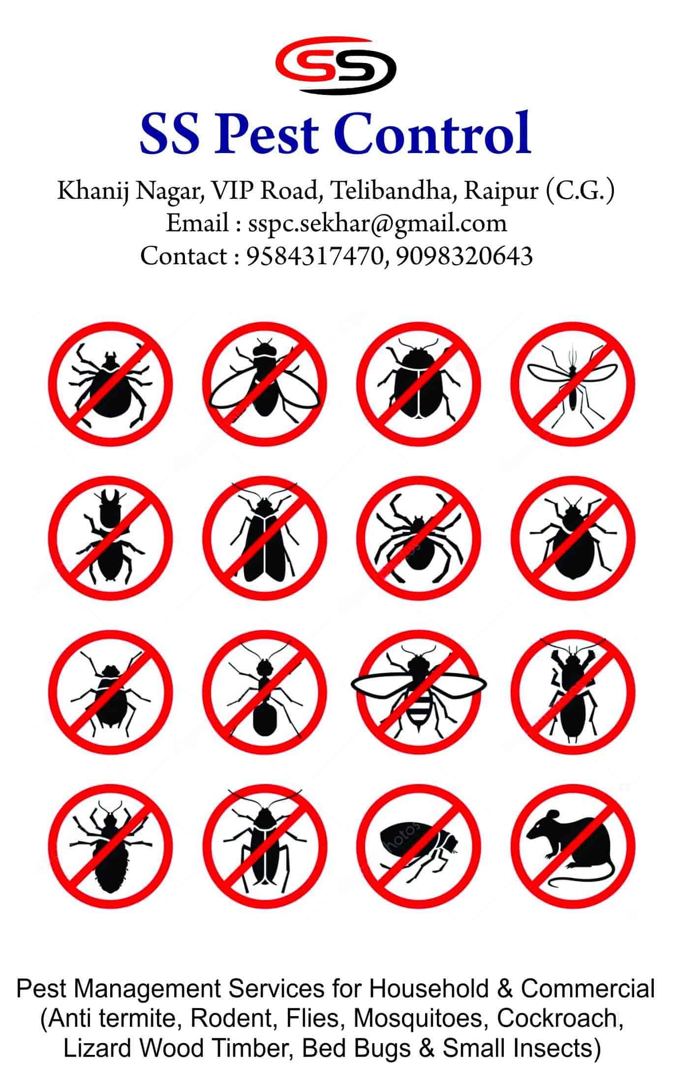 S S Pest Control in Amlihdih,Raipurchhattisgarh Best Commercial Pest Control Services in
