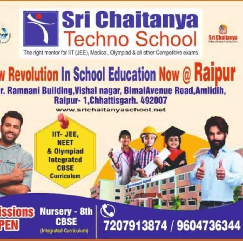 Sri Chaitanya Techno School in Tatibandh,Raipurchhattisgarh Best