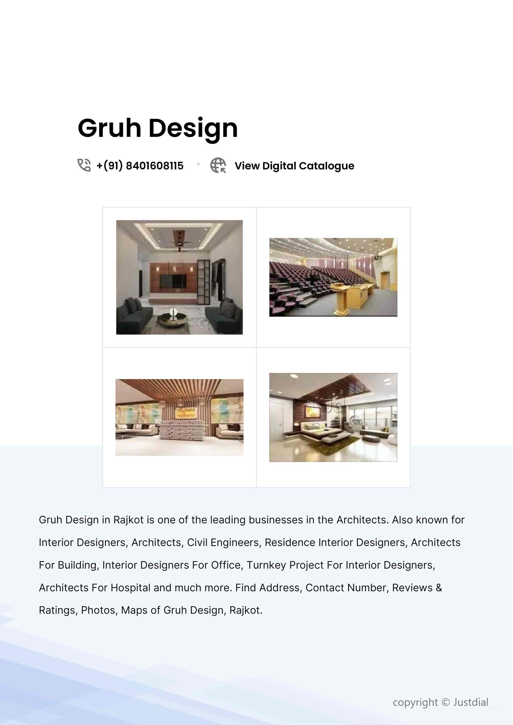 Gruh Design in 150 Feet Ring Road,Rajkot - Best Architects in Rajkot ...